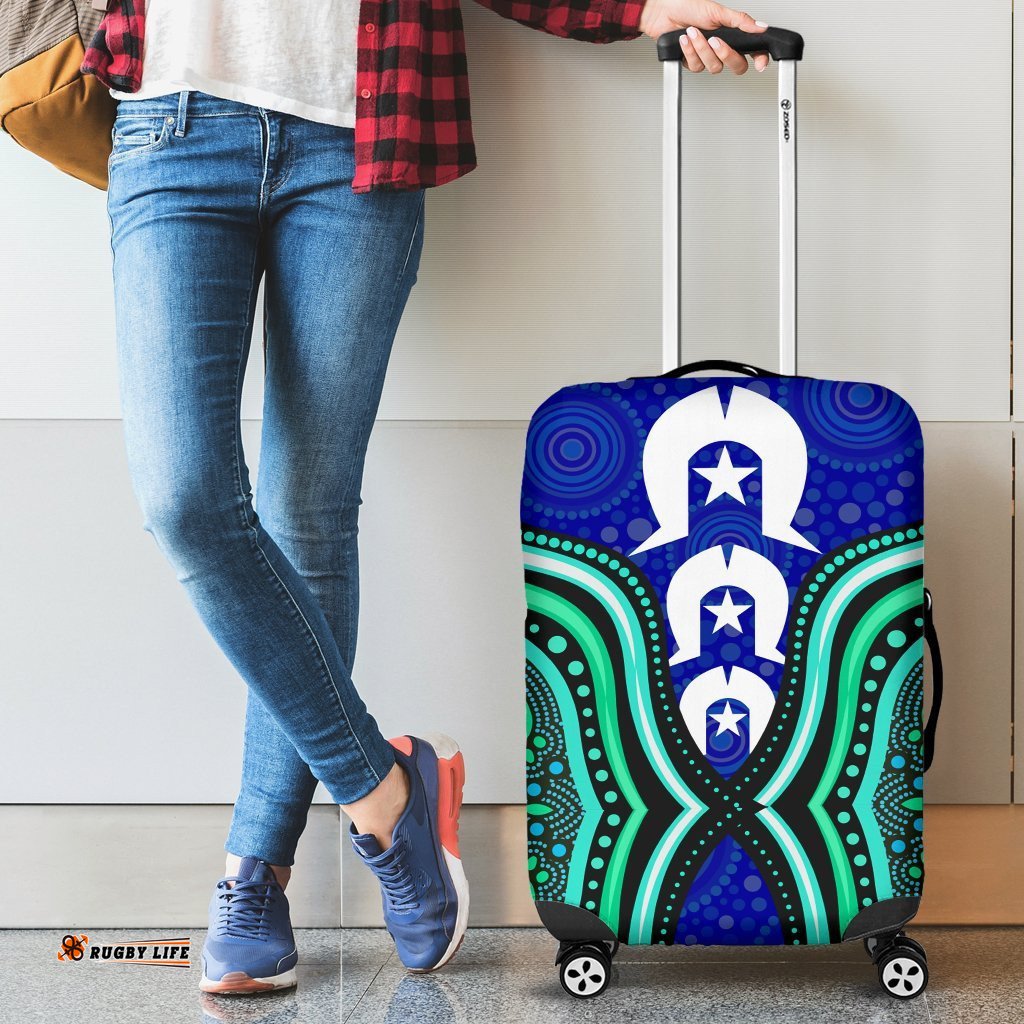 Torres Strait Luggage Covers Torres Strait Symbol And Aboriginal Patterns