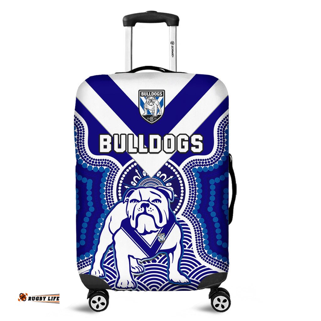 Bulldogs Rugby Luggage Cover Canterbury Bankstown 1935 Indigenous Artsy