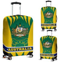 Luggage Covers - Australian Coat Of Arms Suitcase Koala