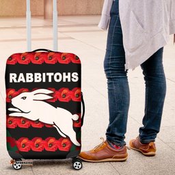 South Sydney Rabbitohs Luggage Covers ANZAC Day Poppy Flower Vibes