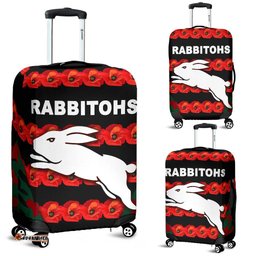 South Sydney Rabbitohs Luggage Covers ANZAC Day Poppy Flower Vibes