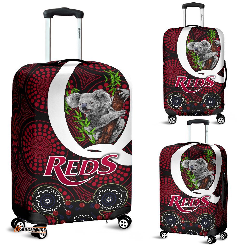 Queensland Luggage Cover Reds Rugby Koala