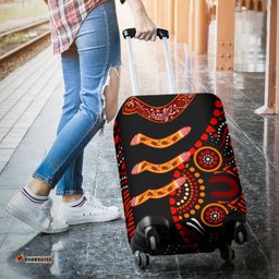 Aboriginal Luggage Covers Aboriginal Boomerangs With Dot Painting Pattern