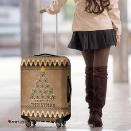 Wombat Christmas Tree Luggage Cover Australia Merry Xmas Simple Style