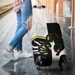 Panthers Luggage Covers Claws Half Black White Style