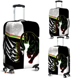 Panthers Luggage Covers Claws Half Black White Style
