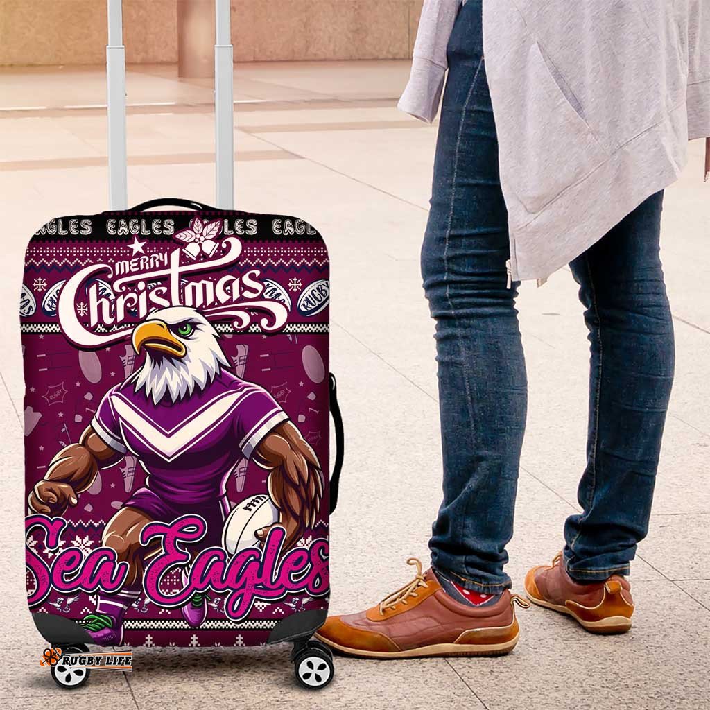 Sea Eagles Rugby Xmas Luggage Cover Australia NRL Mascot