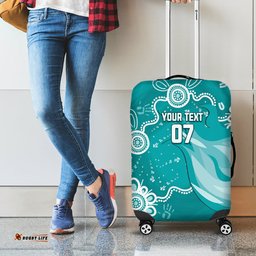 Custom Brisbane Cricket Indigenous Luggage Cover Feel The Heat