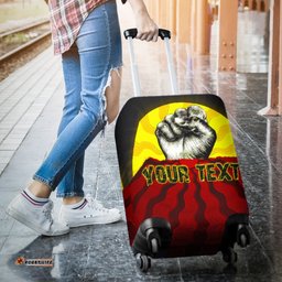 Custom Aboriginal Luggage Covers, Black Lives Matter Sun Dot Painting