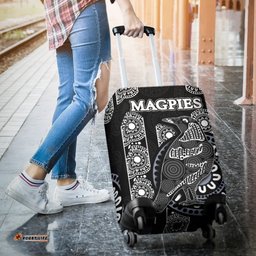 Magpies Luggage Cover Aboriginal