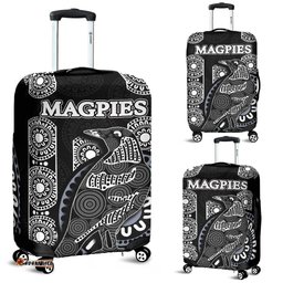 Magpies Luggage Cover Aboriginal