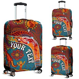 Aboriginal Personalised Luggage Covers - Indigenous Boomerang