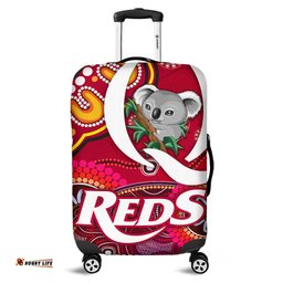 Queensland Reds Aboriginal Luggage Cover Koala Indigenous Vibes