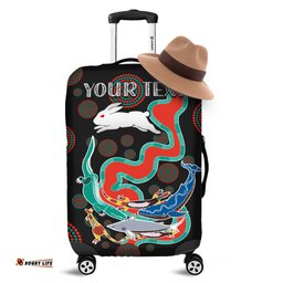 Custom Personalised Rabbitohs Luggage Covers Go The Bunnies Aboriginal