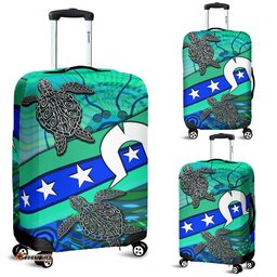 Luggage Cover Torres Strait Flag And Turtle