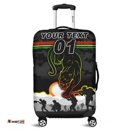 Custom Personalised Penrith Panthers ANZAC Luggage Cover Simple Style Black