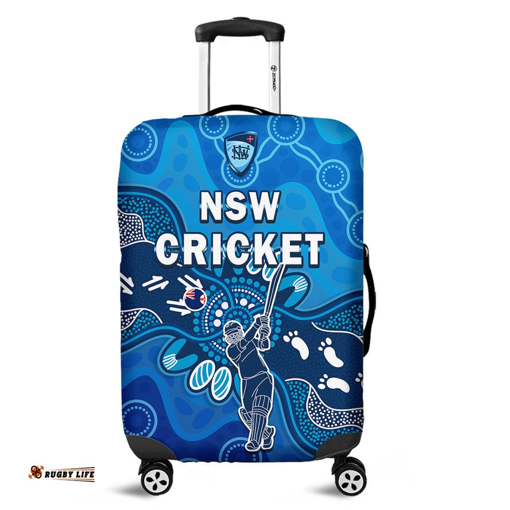 New South Wales Cricket Luggage Cover NSW Aboriginal Art