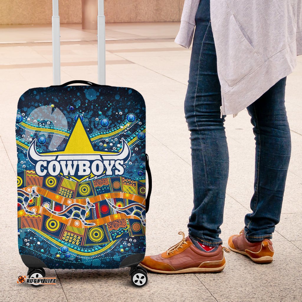 NAIDOC Week Cowboys Luggage Covers Aboriginal Dot Painting