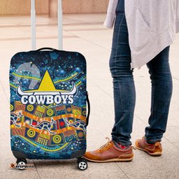NAIDOC Week Cowboys Luggage Covers Aboriginal Dot Painting