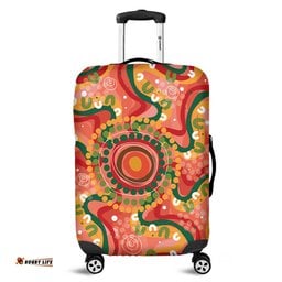 Australia Aboriginal Aboriginal Art Style Abstract Luggage Cover