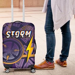 Melbourne Storm Luggage Covers Simple Indigenous - Purple