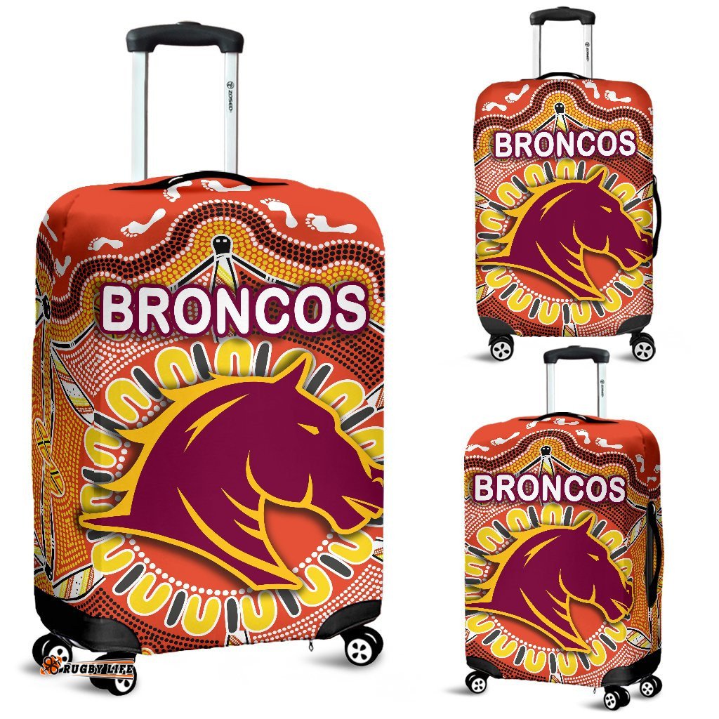 Brisbane Luggage Covers Broncos Indigenous Warm Vibes