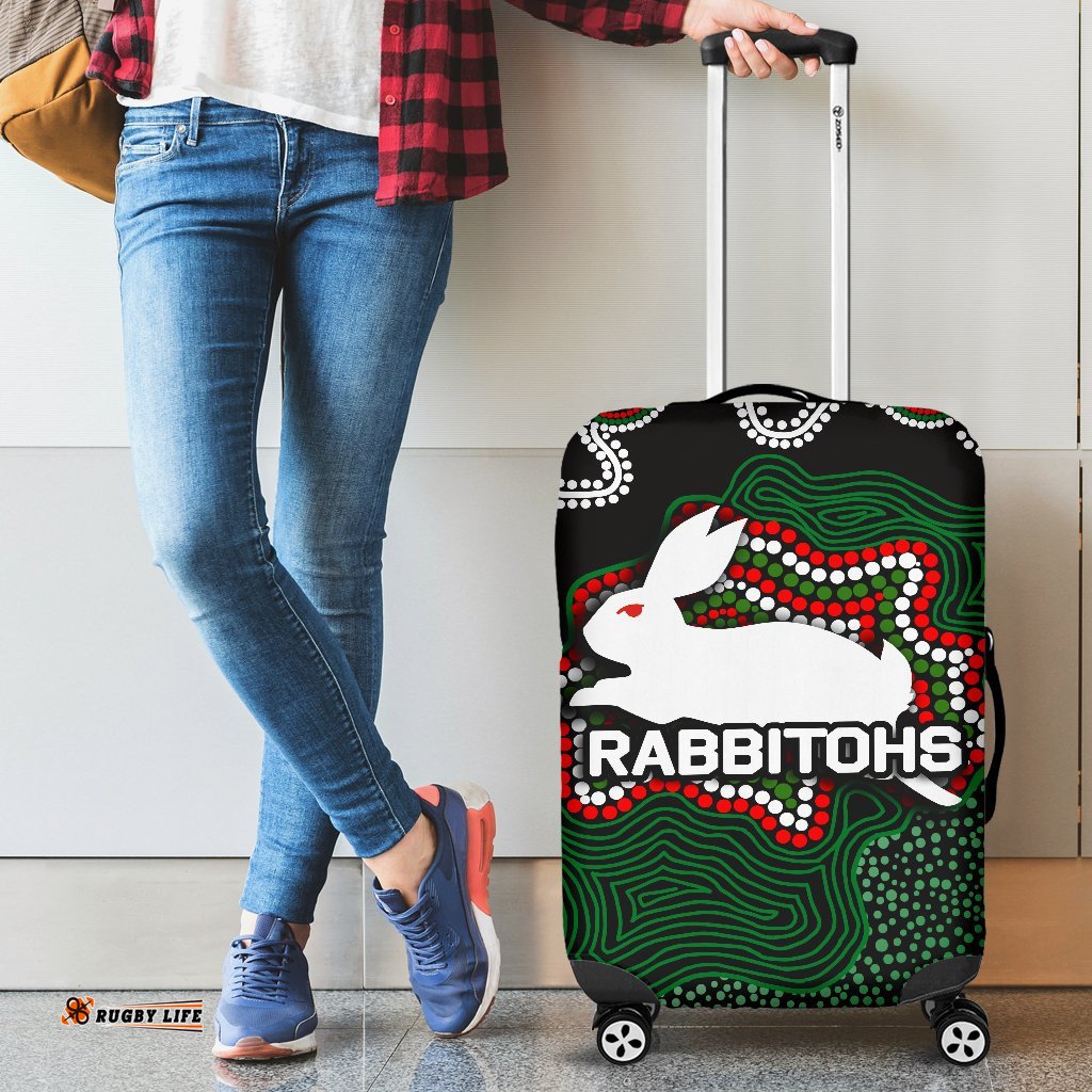 Rabbitohs Luggage Covers Aboriginal 2