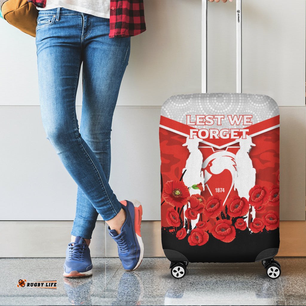 Sydney Swans ANZAC Day Indigenous Art Luggage Covers