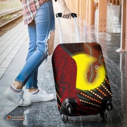 Aboriginal Luggage Covers Indigenous Snake Sun Dot Painting