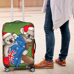 Christmas Luggage Covers Australia Flag with Koala Ugly Christmas