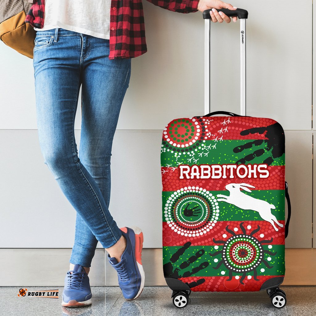 South Sydney Rabbitohs Indigenous Luggage Covers Country Style No.1