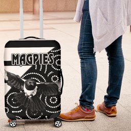 Western Suburbs Magpies Luggage Covers Simple Indigenous