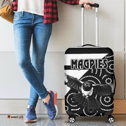 Western Suburbs Magpies Luggage Covers Simple Indigenous