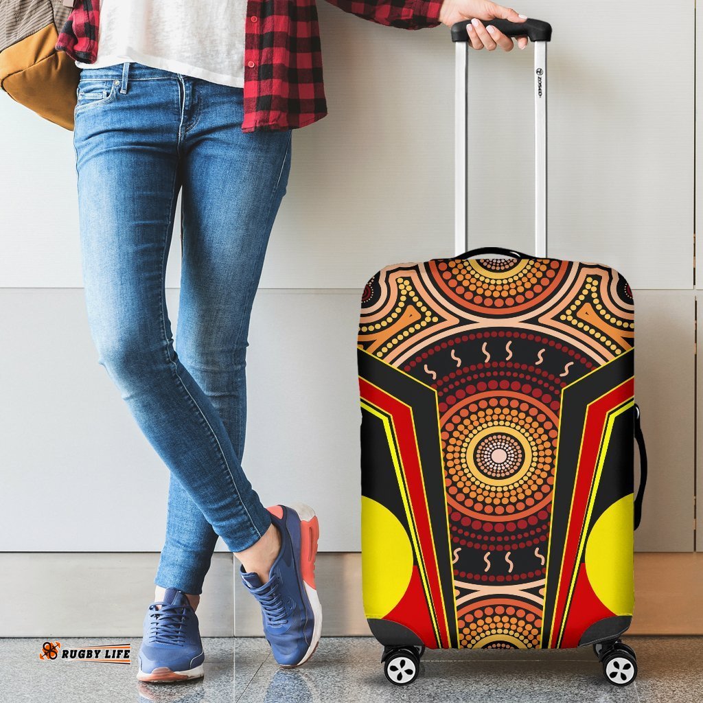 Luggage Covers Aboriginal With Dot Painting Art