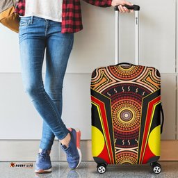 Luggage Covers Aboriginal With Dot Painting Art