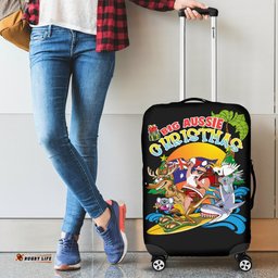Christmas Luggage Cover - Santa Claus Suitcase
