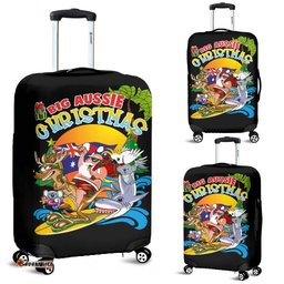 Christmas Luggage Cover - Santa Claus Suitcase