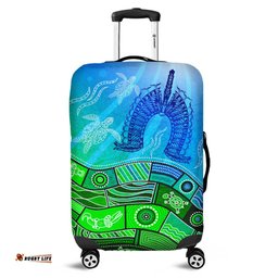 Aboriginal Torres Strait Islands Luggage Cover Towards The Light