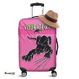 Custom Personalised Panthers Proud Luggage Covers Back to Back Premiers Version 02 Pink