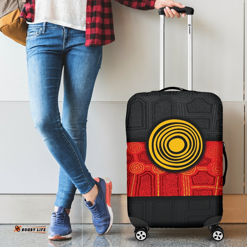 Aboriginal Luggage Covers Aussie Indigenous Flag