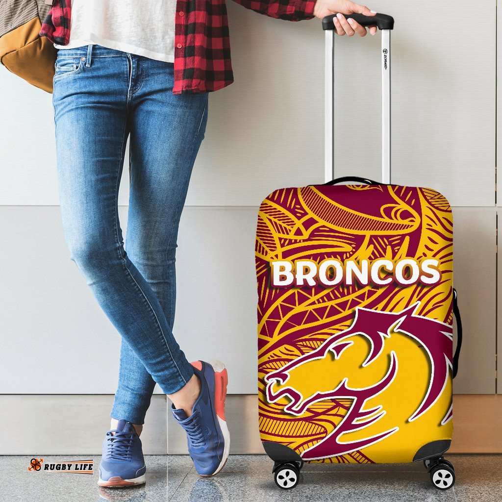 Brisbane Broncos Luggage Covers Tribal Style