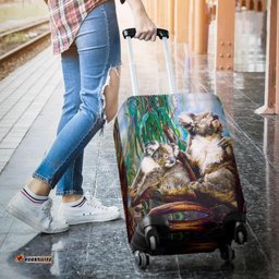 Luggage Covers - Koala And Joey Suitcase 3D Art