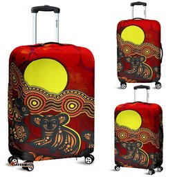 Aboriginal Luggage Cover Australian Indigenous Koala