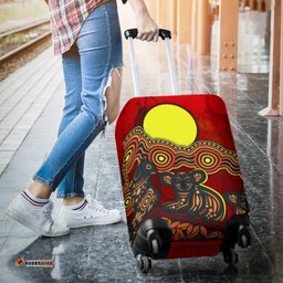 Aboriginal Luggage Cover Australian Indigenous Koala