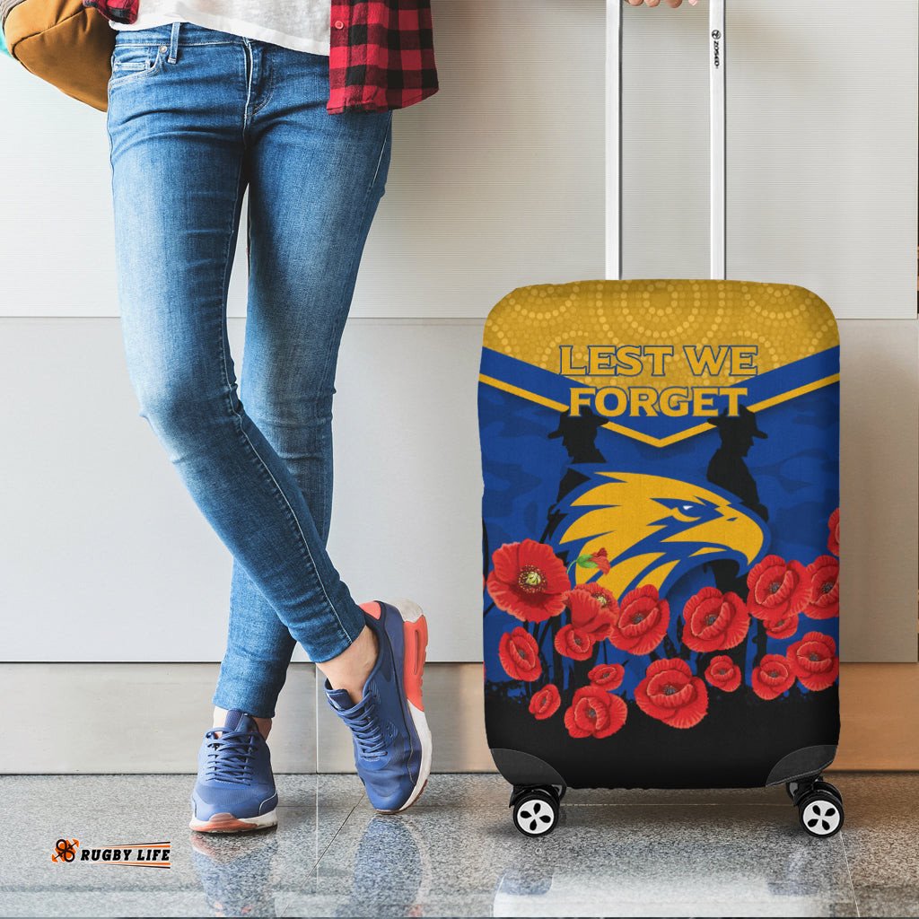 Eagles ANZAC Day Indigenous Art Luggage Covers