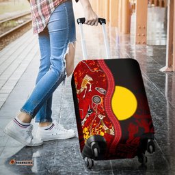 Aboriginal Luggage Covers Red Indigenous Flag