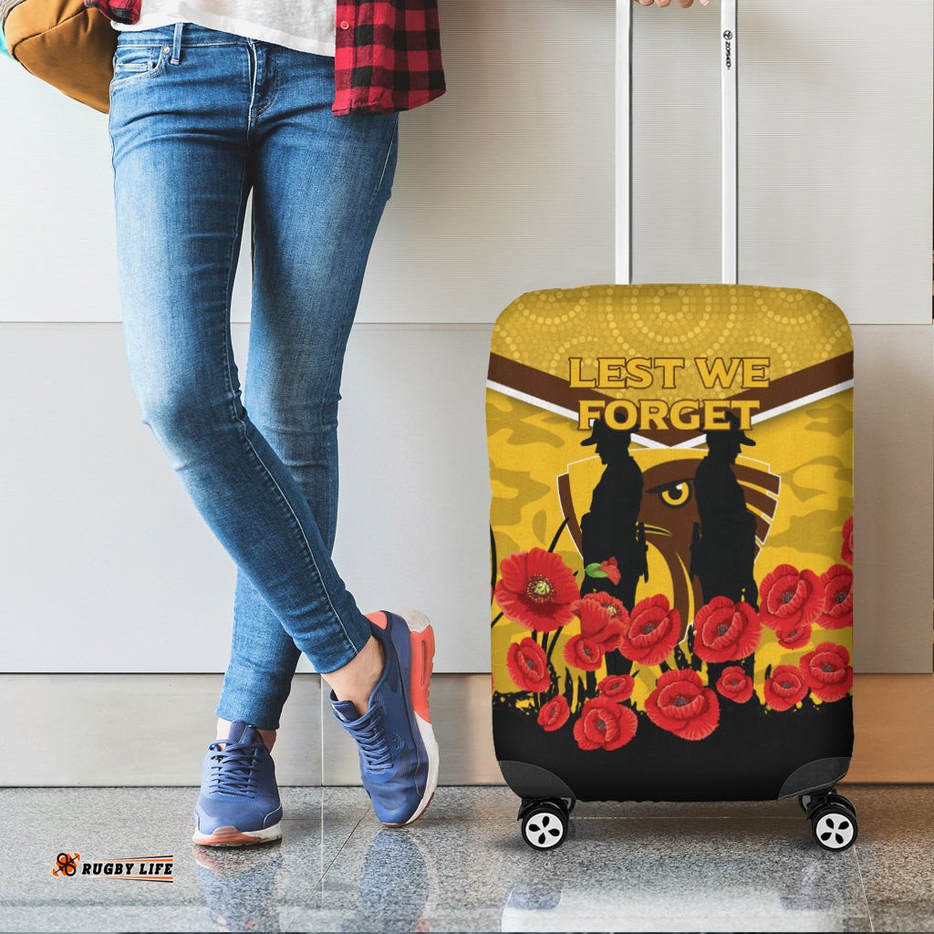 Hawks ANZAC Day Luggage Covers Indigenous Art