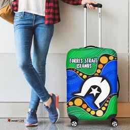 Torres Strait Islands Luggage Covers Flag with Aboriginal Patterns