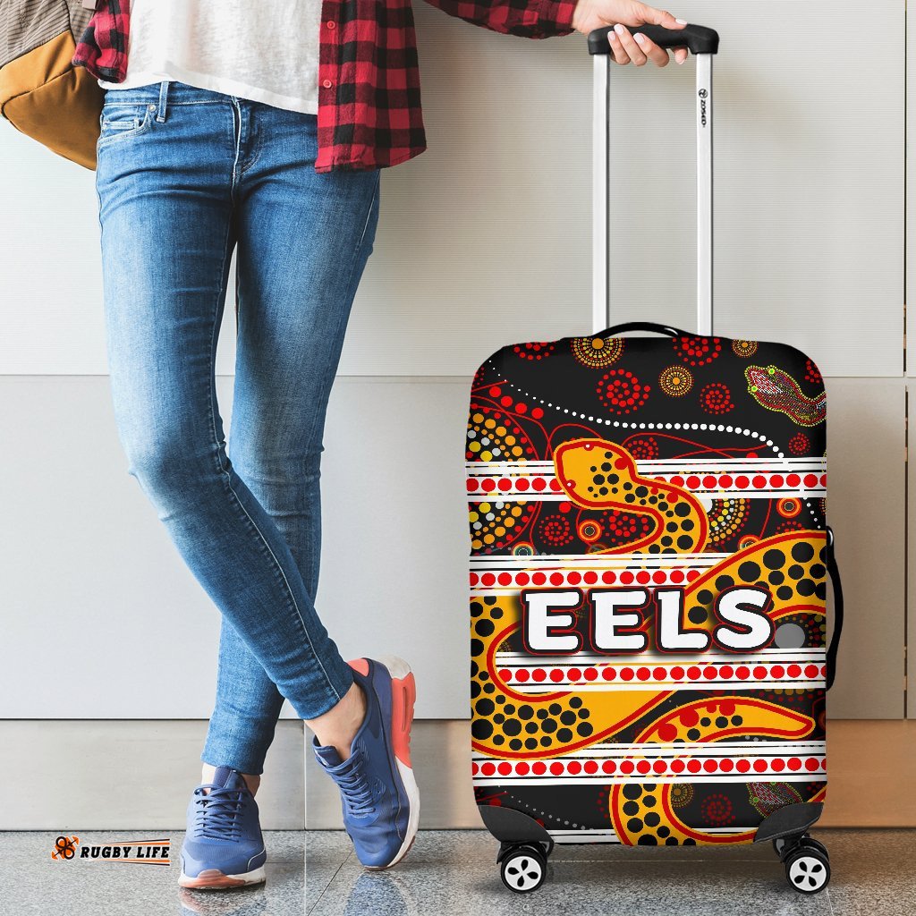 Parramatta Eels Luggage Covers Tribal Style Black