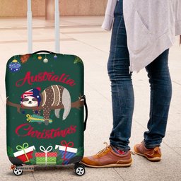 Australia Christmas Luggage Covers Green Merry Christmas